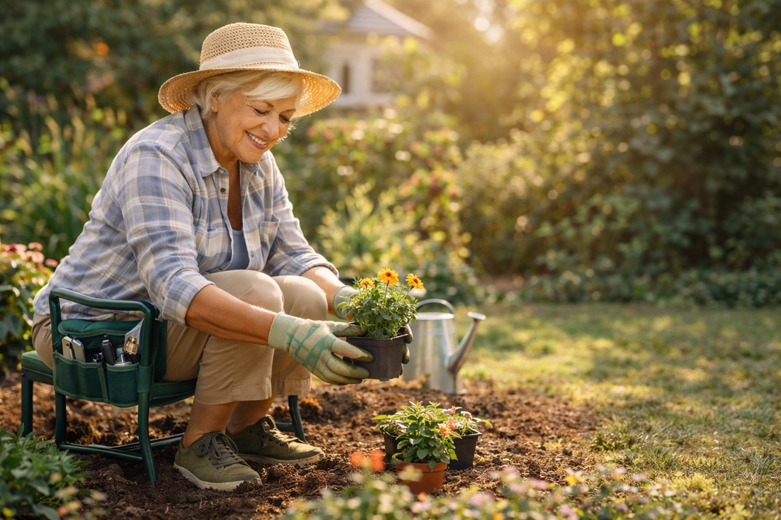 🌿 How to Garden Comfortably Without Back or Knee Pain
