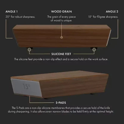 Vibehaus™ Rolling Knife Sharpener Kit